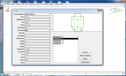 Project or customer information for packaging and point-of-sale displays is shared across the work group with the AlphaCorr Database Server. Project or customer information for packaging and point-of-sale displays is shared across the work group with the AlphaCorr Database Server.