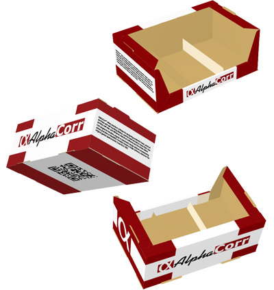 Preview the packaging or display design in 3D by rotating, zooming and panning. Preview the packaging or display design in 3D by rotating, zooming and panning.