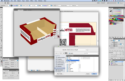 Save or export the packaging or point-of-purchase display design as a 3D PDF. Save or export the packaging or point-of-purchase display design as a 3D PDF.