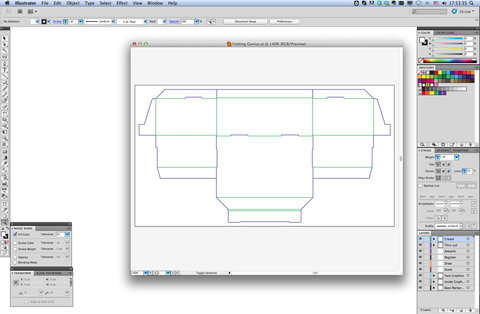 Dibuja la caja o mostradores en Illustrator o importarlas desde Rules, SteelRules, Arden Impact, Comnet Box Vitela, DI Score! o Esko Artios.