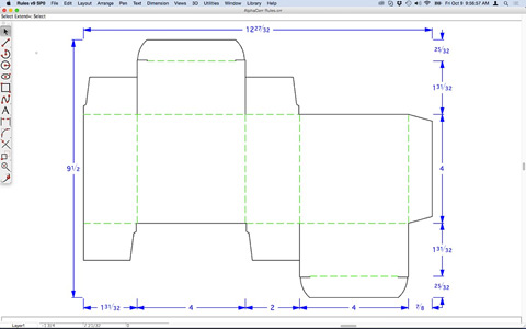 AlphaCorr Rules provides everything needed to design boxes, folding carton and point-of-sale displays in easy-to-use precision CAD software.