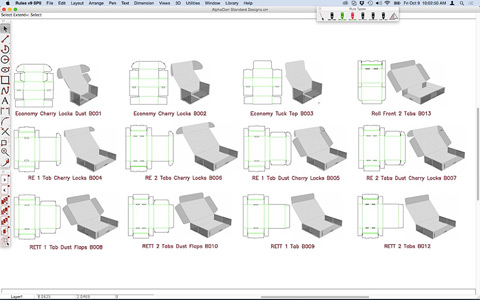 It’s easy to find any kind of folding carton or corrugated display design shape from Rule’s library of resizable templates. It’s easy to find any kind of folding carton or corrugated display design shape from Rule’s library of resizable templates.