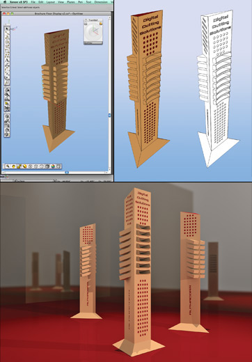 Visualize and render boxes, packaging, point-of-purchase and freestanding displays in Xenon 3D modeling software from Ashlar-Vellum. Visualize and render boxes, packaging, point-of-purchase and freestanding displays in Xenon 3D modeling software from Ashlar-Vellum.