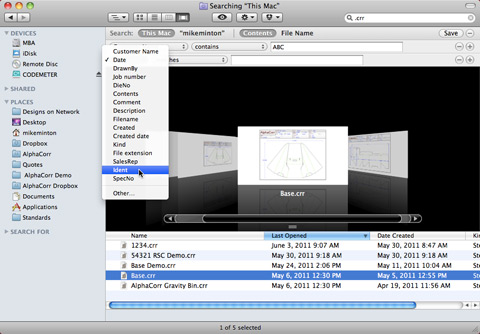 Use Mac Spotlight Cover Flow to search for AlphaCorr software box and self-standing display design files. Use Mac Spotlight Cover Flow to search for AlphaCorr software box and self-standing display design files.